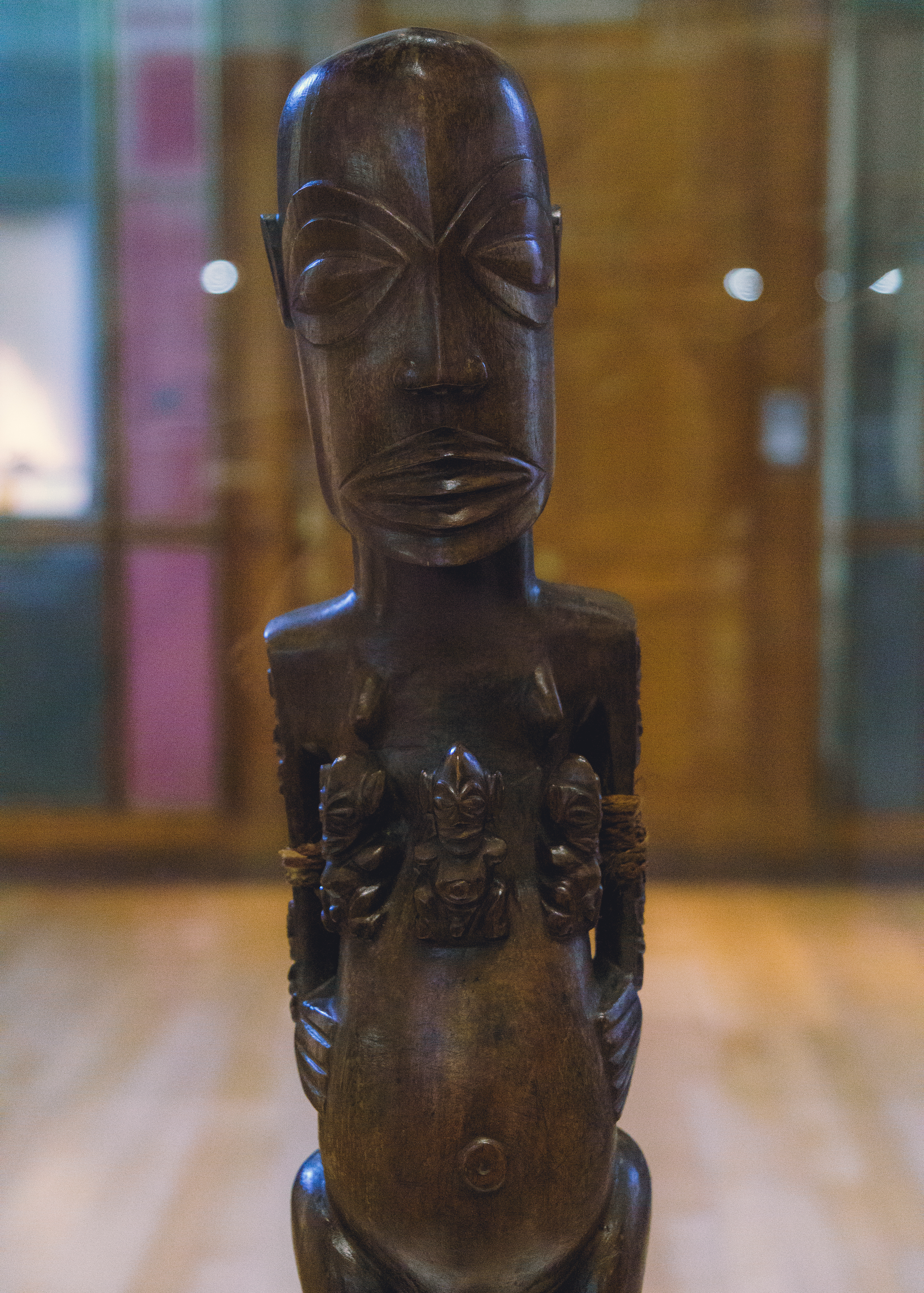 Mayan Long Face Statue